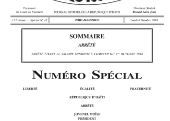 Haïti : publication du salaire minimum