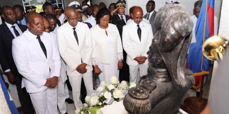 17 octobre 2019: rien qu’une offrande florale au MUPANAH pour commémorer l’assassinat de Dessalines