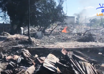 Incendie au marché de la literie à la rue du Centre (Port-au-Prince)