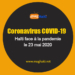 Coronavirus: 93 nouveaux cas confirmés et un nouveau décès au 23 mai 2020