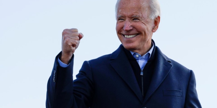 Joe Biden, vainqueur des présidentielles du 3 Novembre 2020 aux États-unis