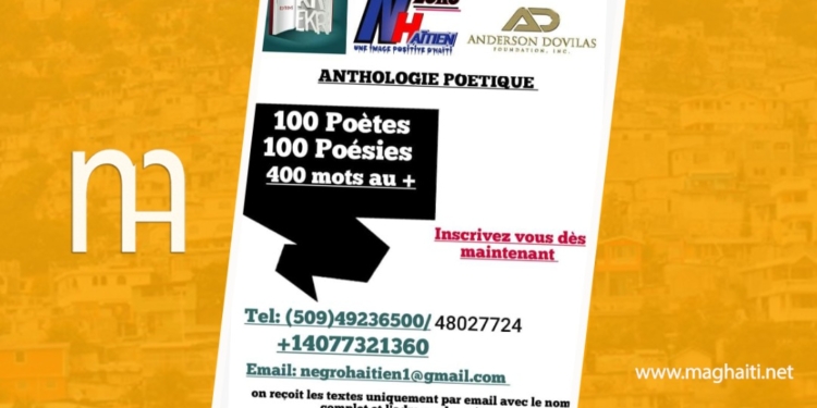 Negro-haïtien, vers une première édition “d’Anthologie poétique”
