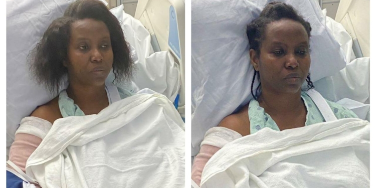 Martine Moïse vue pour la première fois après l’assassinat de Jovenel Moïse