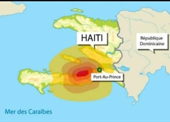 Un Séisme de magnitude 4.2 frappe la région métropolitaine de Port-au-Prince