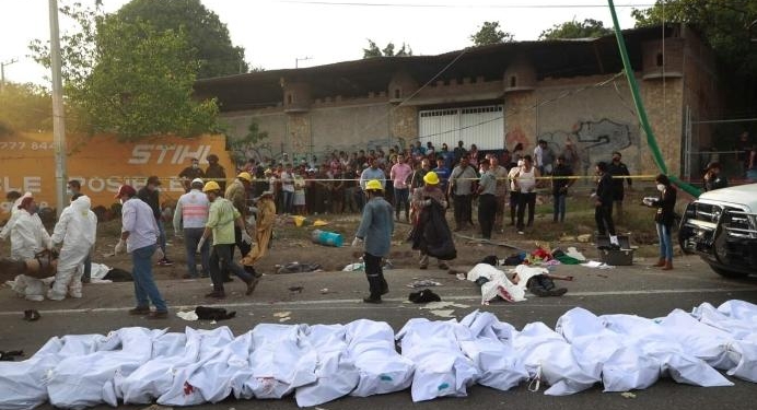 53 migrants décédés et 105 blessés dans un accident de camion au Mexique