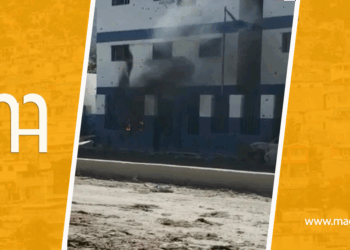 Les murs du sous-commissariat de Martissant partiellement incendié par des bandits