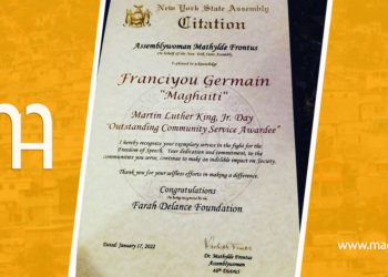 Mag Haiti reçoit le prix “Freedom of speech” depuis la ville de New York