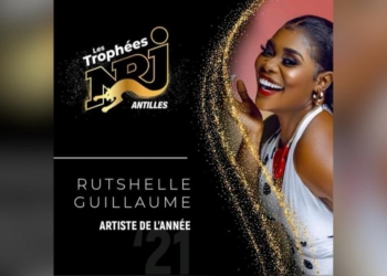 Rutshelle Guillaume remporte le prix “Artiste de l’année” aux trophées NRJ Antilles 2021