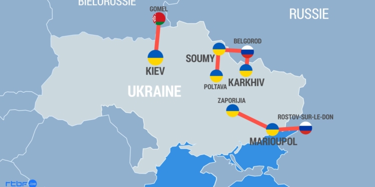 L’Ukraine refuse les corridors humanitaires vers la Biélorussie et la Russie