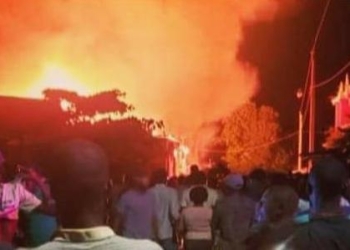 Incendie du marché communal de Gros-Morne