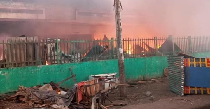 Incendie au marché Beaudouin de Jacmel