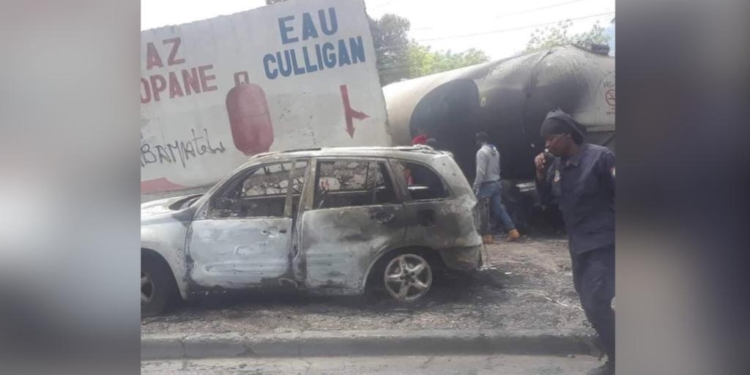 Incendie d’un camion de propane à Delmas 33