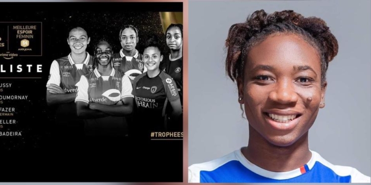 Trophées UNFP : Melchie Dumornay en lice pour le prix meilleur espoir féminin pour D1 Akerma