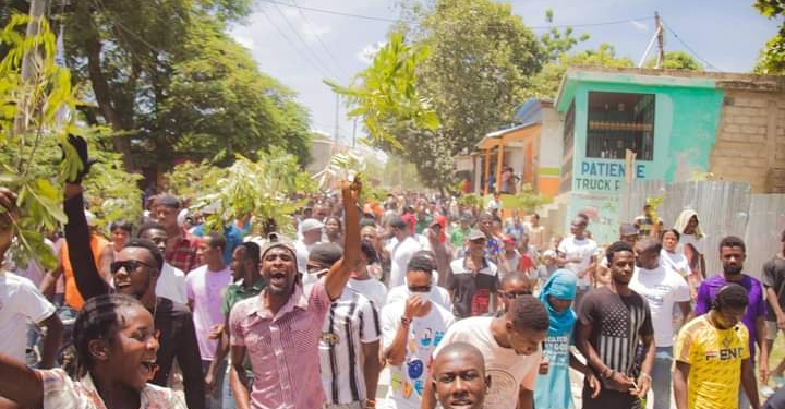 Gwo jounen manifestasyon nan vil Ench kont lavi chè ak ensekirite epi ratman gaz