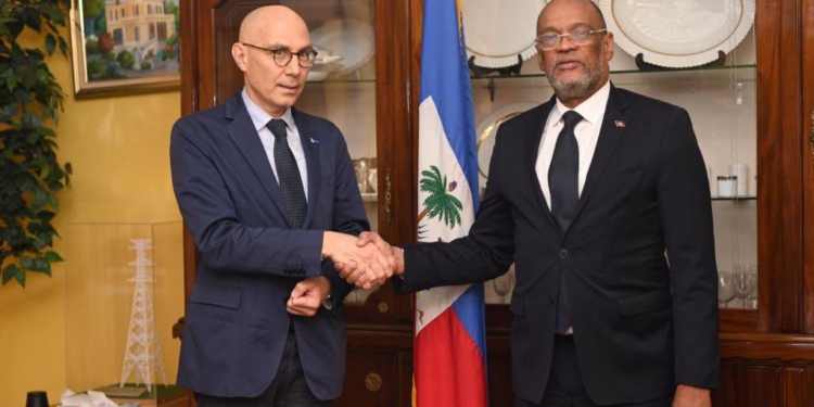 Le Haut-commissaire des Nations Unies aux droits de l’homme Volker Türk a rendu visite à Ariel Henry