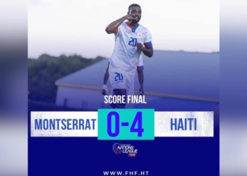 Seleksyon Ayisyen an bat Seleksyon Montsera a 4-0 nan Lig B