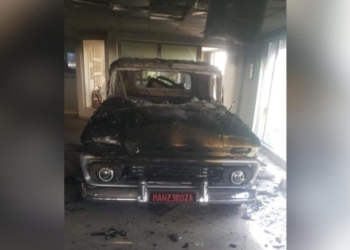 Nèg ak zam sakaje epi met dife nan biznis “Sun Auto” ki nan Taba