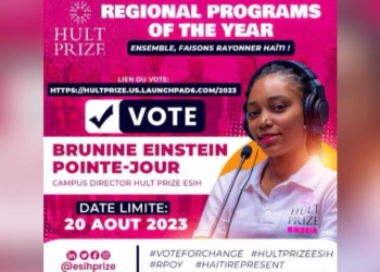 Hult Prize : l’Haïtienne Brunine Pointe-Jour sélectionnée pour l’édition 2023