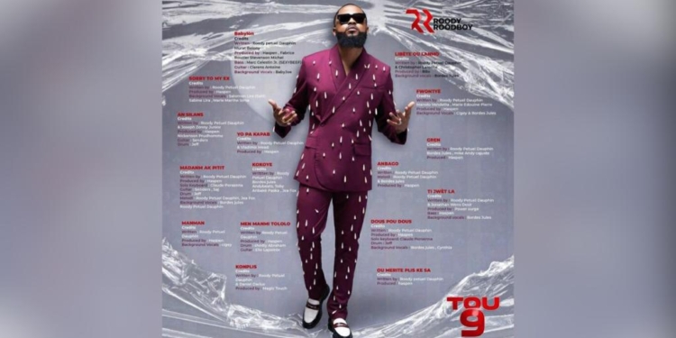 “Tou 9”: Roody Roodboy sort un album diversifié au rythme de l’amour et de l’insécurité