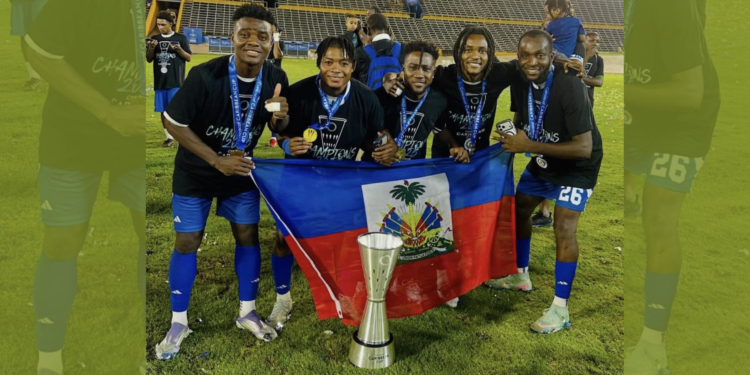 5 footballeurs haïtiens sacrés champions de la Caribbean Cup avec l’équipe Mount Pleasant FA